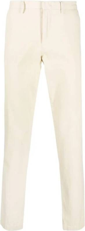 Hugo Boss Cropped Trousers Wit Heren