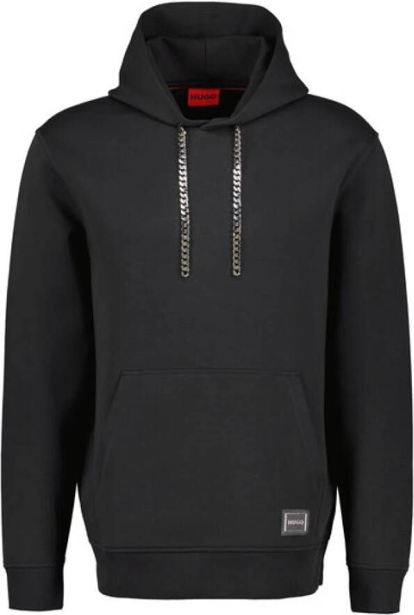 HUGO Hoodie met sierapplicatie model 'Dombat'
