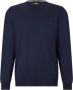 Hugo Boss Heren V-Hals Trui van Zuivere Wol in Blauw Blue Heren - Thumbnail 3