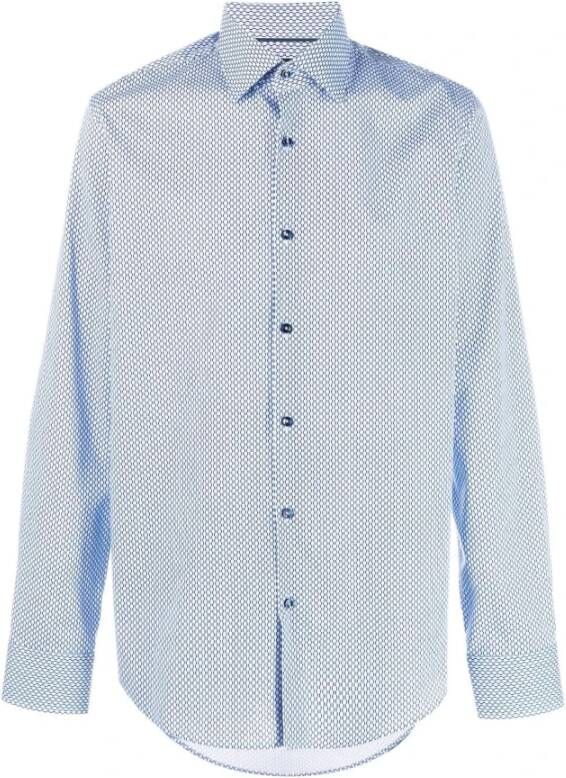 Hugo Boss Formal Shirts Blauw Heren