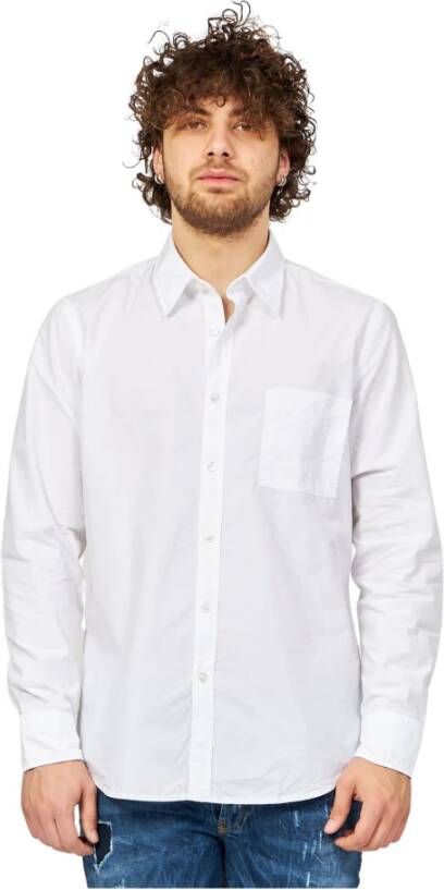 Hugo Boss Heren Wit Overhemd met Lange Mouwen White Heren