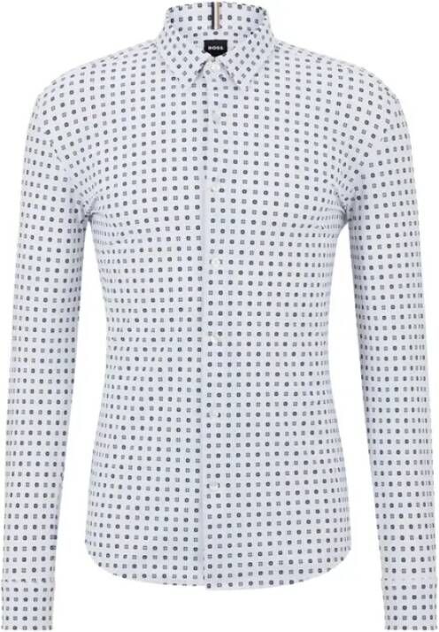 Hugo Boss Formal Shirts Wit Heren