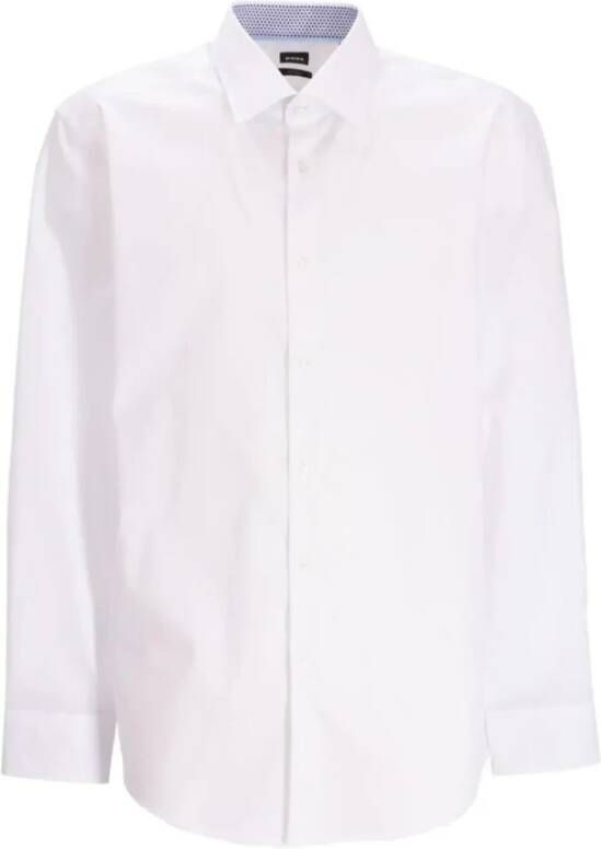 Hugo Boss Formal Shirts Wit Heren
