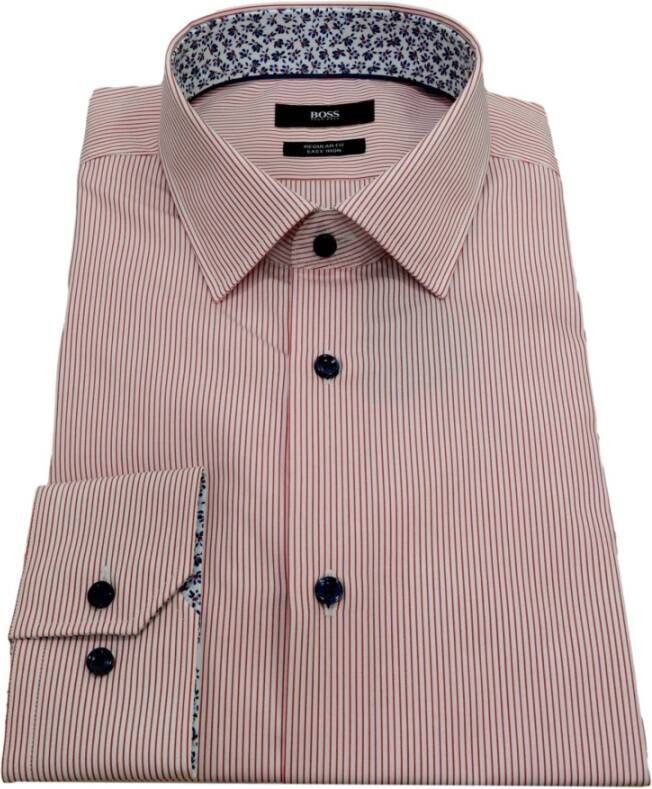 Hugo Boss Formeel overhemd Roze Heren