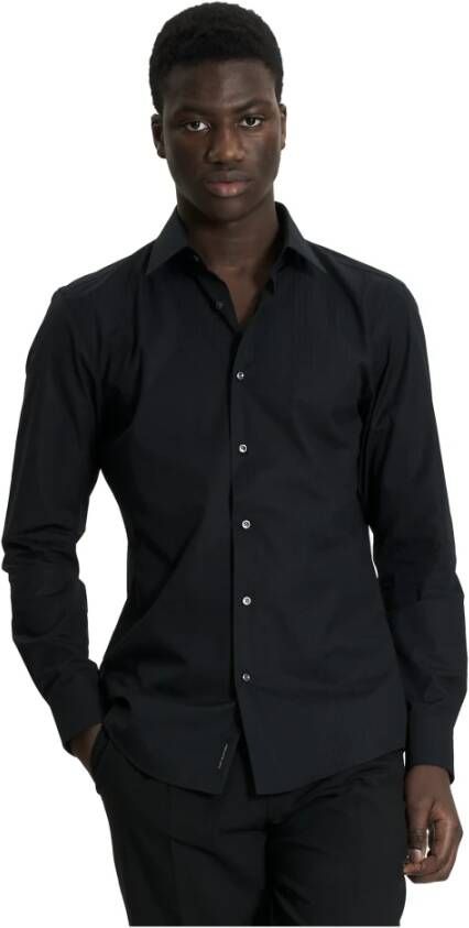Hugo Boss Formeel overhemd Zwart Heren