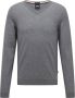 Hugo Boss Gebreide kleding met V-hals Grijs Heren - Thumbnail 1