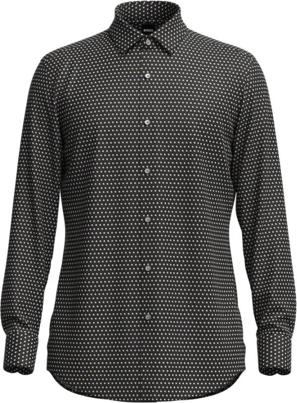 Hugo Boss H-Hank-s-kent-c1-232 Overhemden Zwart Heren
