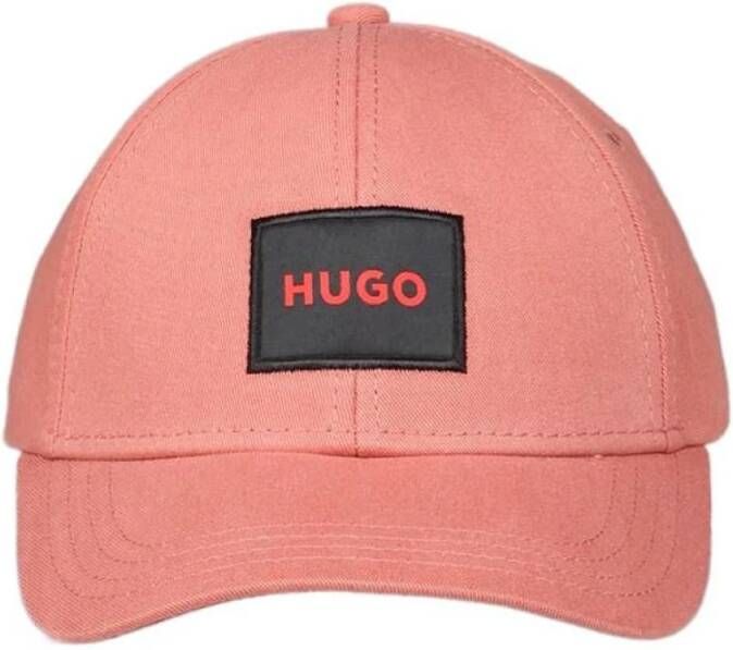 HUGO Baseballpet met labeldetail