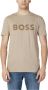 BOSS regular fit T-shirt Thinking met logo medium beige - Thumbnail 5
