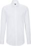 Hugo Boss Heren Wit Slim Fit Overhemd met Dubbele Manchetten White Heren - Thumbnail 1