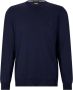 Hugo Boss Heren V-Hals Trui van Zuivere Wol in Blauw Blue Heren - Thumbnail 3