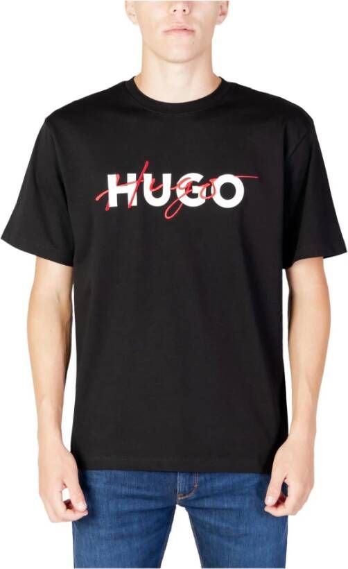 Hugo Boss Heren Zwart Print T-shirt Zwart Heren