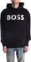 Boss Zwarte Katoenen Sweatshirt met Logo Print Black Heren - Thumbnail 8