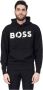 Boss Zwarte Katoenen Sweatshirt met Logo Print Black Heren - Thumbnail 10