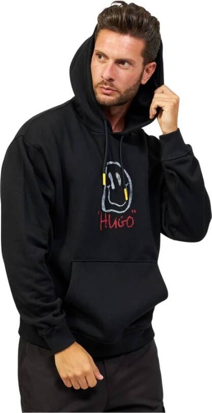 Hugo Boss Zwarte Sweaters Black Heren