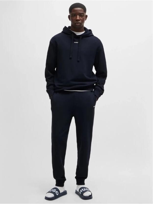 Hugo Boss Blauwe Katoenen Turtleneck Tracksuit met Ritssluiting Blue Heren - Foto 5