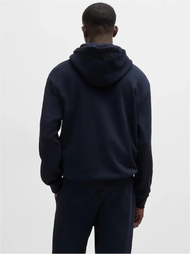 Hugo Boss Blauwe Katoenen Turtleneck Tracksuit met Ritssluiting Blue Heren - Foto 6