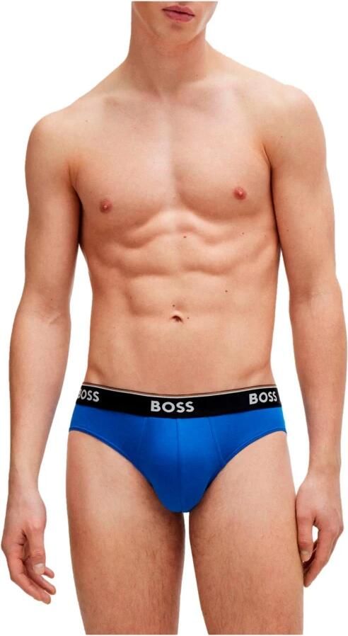 Hugo Boss 3-Pack Katoenen Briefs met Logotailleband Multicolor Heren - Foto 2
