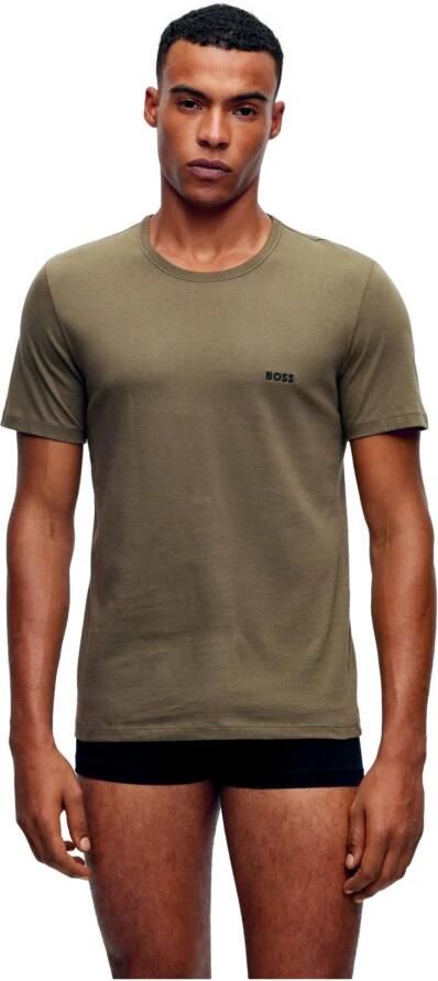 Hugo Boss 3-Pack Katoenen Jersey Logo Intieme T-Shirts Meerkleurig Heren - Foto 3