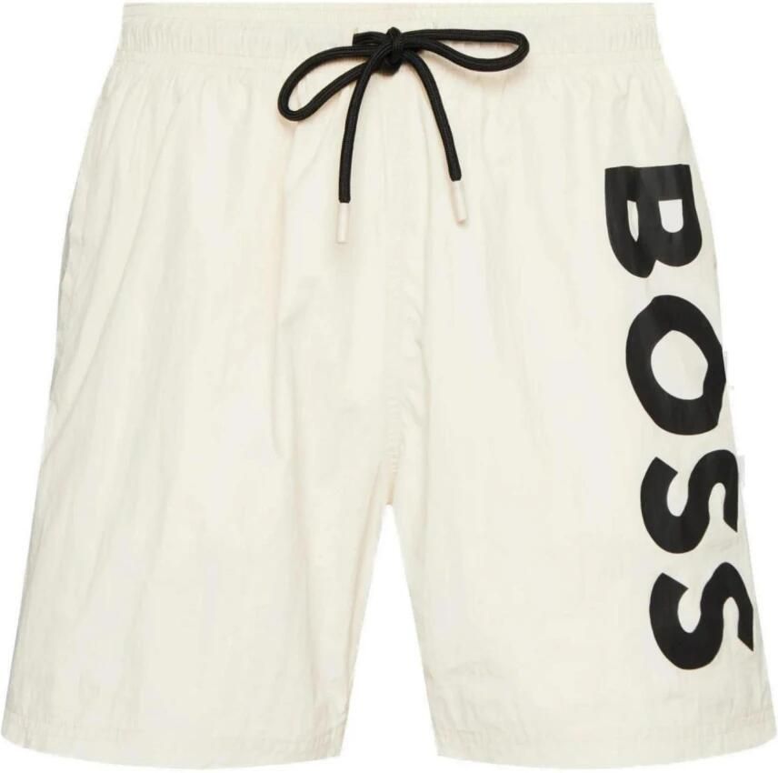 Hugo Boss Heren Zwemkleding Collectie: Lente Zomer Polyester Beige Heren - Foto 3