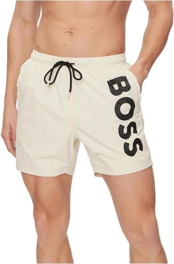 Hugo Boss Heren Zwemkleding Collectie: Lente Zomer Polyester Beige Heren - Foto 1