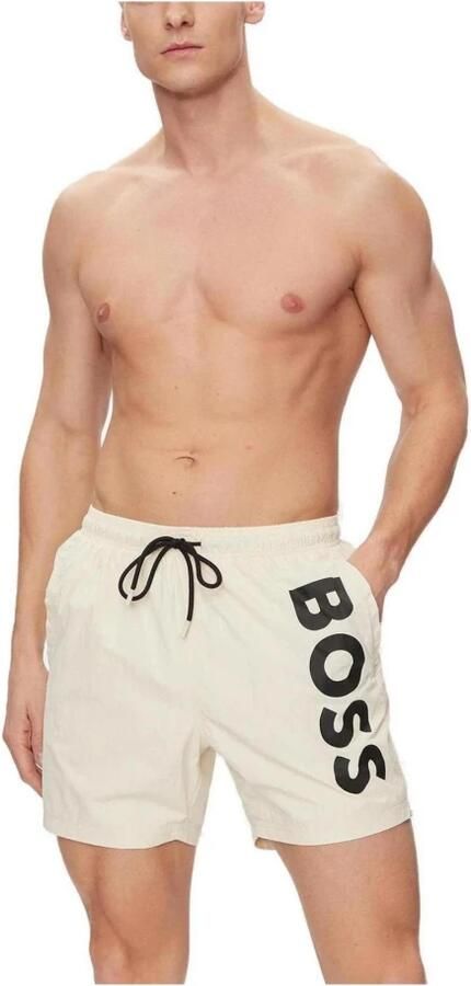 Hugo Boss Heren Zwemkleding Collectie: Lente Zomer Polyester Beige Heren - Foto 2