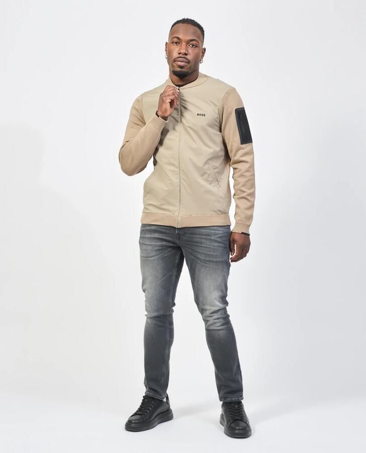 BOSS GREEN Blousejasje K Ever-X HY met mouwzakje