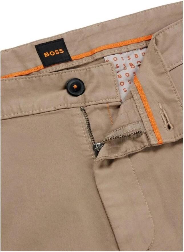 Hugo Boss Beige Katoenen Bermuda Shorts voor Mannen Beige Heren