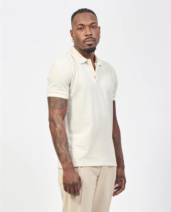 Boss Slim fit poloshirt met labelstitching model 'PALLAS' - Foto 5