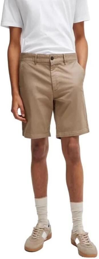 Hugo Boss Beige Katoenen Bermuda Shorts voor Mannen Beige Heren - Foto 4