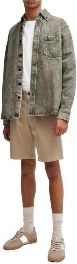 Hugo Boss Beige Katoenen Bermuda Shorts voor Mannen Beige Heren - Foto 3