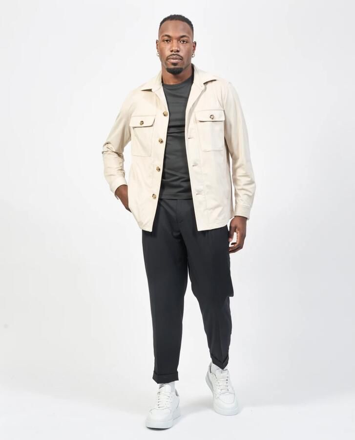 Boss Regular fit overhemdjack met paspelzakken op de borst model 'Hutson' - Foto 3