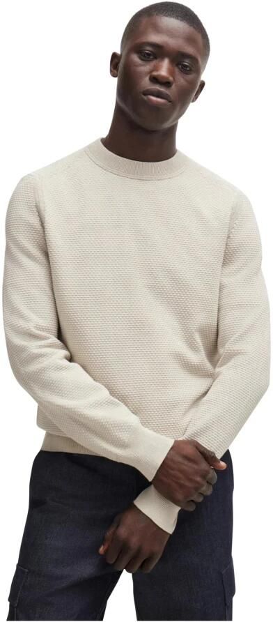 Boss Orange Gebreide pullover met structuurmotief model 'Kaponski'