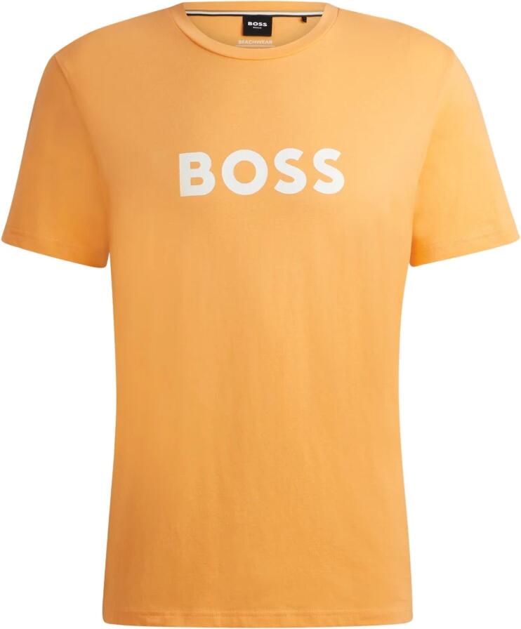 Hugo Boss Biologisch Katoenen Heren T-shirt Orange Heren