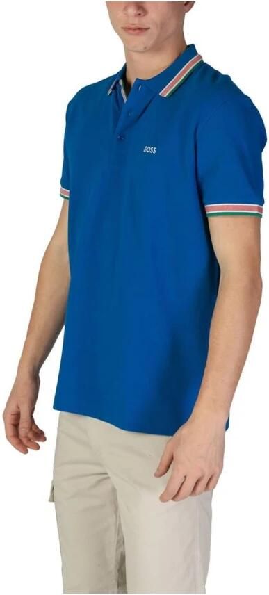 Hugo Boss Katoenen Polo Shirt Heren Collectie Herfst Winter Blue Heren - Foto 3