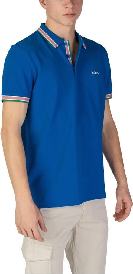 Hugo Boss Katoenen Polo Shirt Heren Collectie Herfst Winter Blue Heren - Foto 2