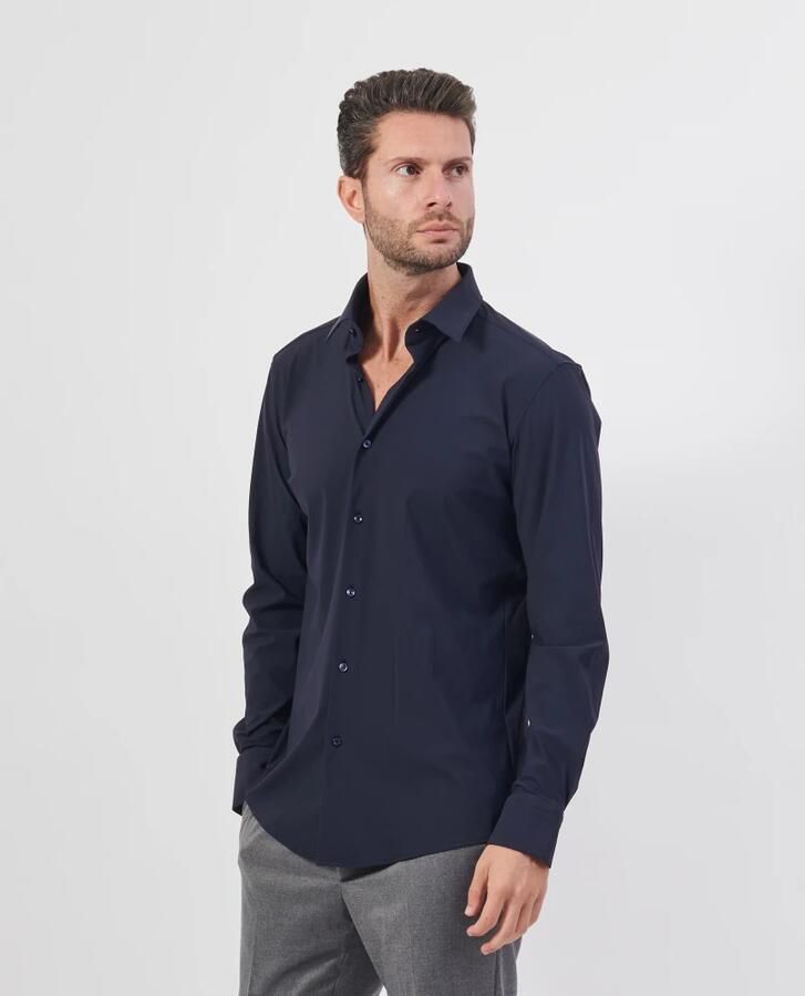 Hugo Boss Herenblouse van blauwe viscose Performance collectie Blue Heren - Foto 10