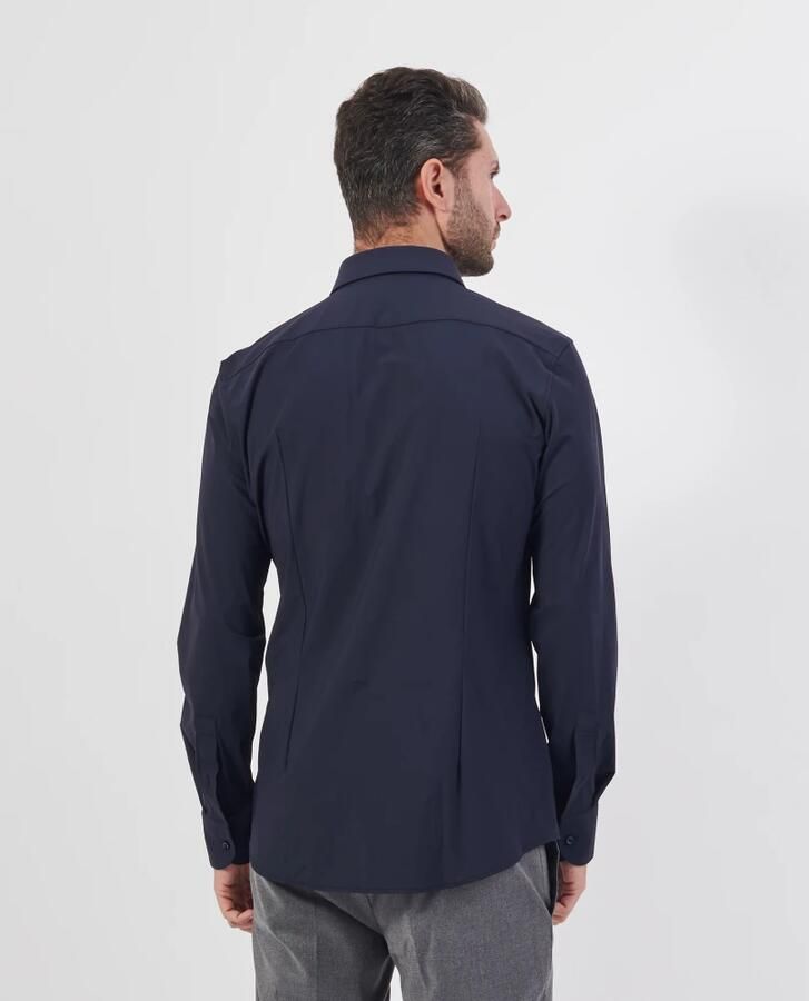 Hugo Boss Herenblouse van blauwe viscose Performance collectie Blue Heren - Foto 13
