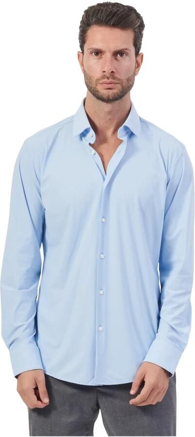 Hugo Boss Slim Fit Jersey Shirt P-HANK-s-kent Blue Heren - Foto 13