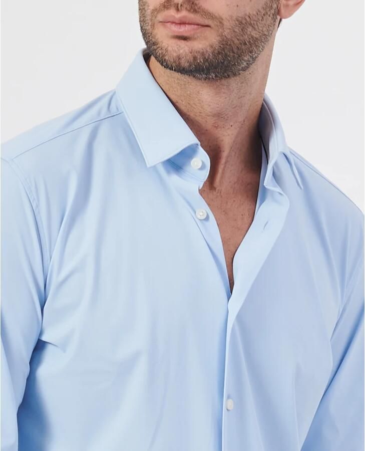 Hugo Boss Slim Fit Jersey Shirt P-HANK-s-kent Blue Heren - Foto 9