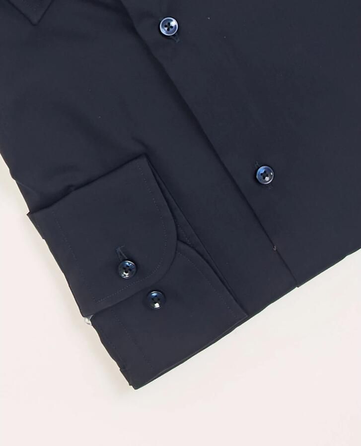 Hugo Boss Heren Zwart Overhemdjurk Slim Fit Donkerblauw Blue Heren - Foto 9