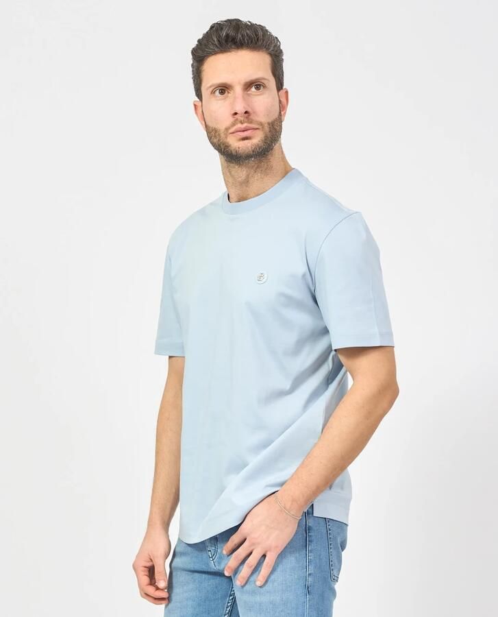 Hugo Boss Blauw T-shirt met Double B-monogram Blue Heren - Foto 4