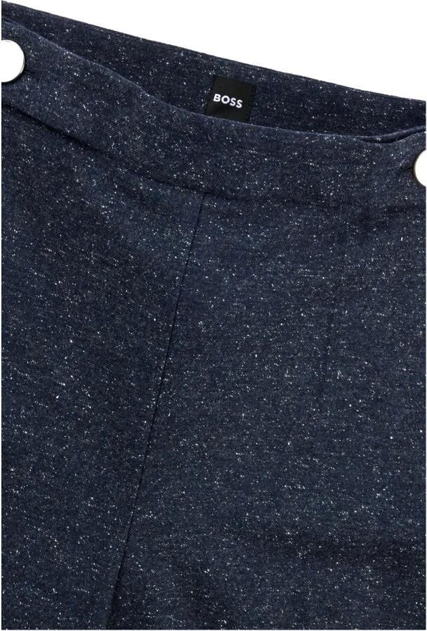 Boss Wide leg stoffen broek met persplooien model 'Tupita' - Foto 5