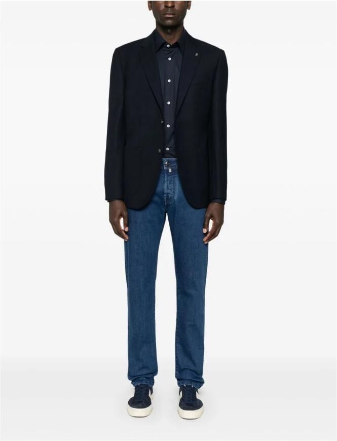 Hugo Boss Blauw Slim Fit Overhemd met Lange Mouwen Blue Heren - Foto 6