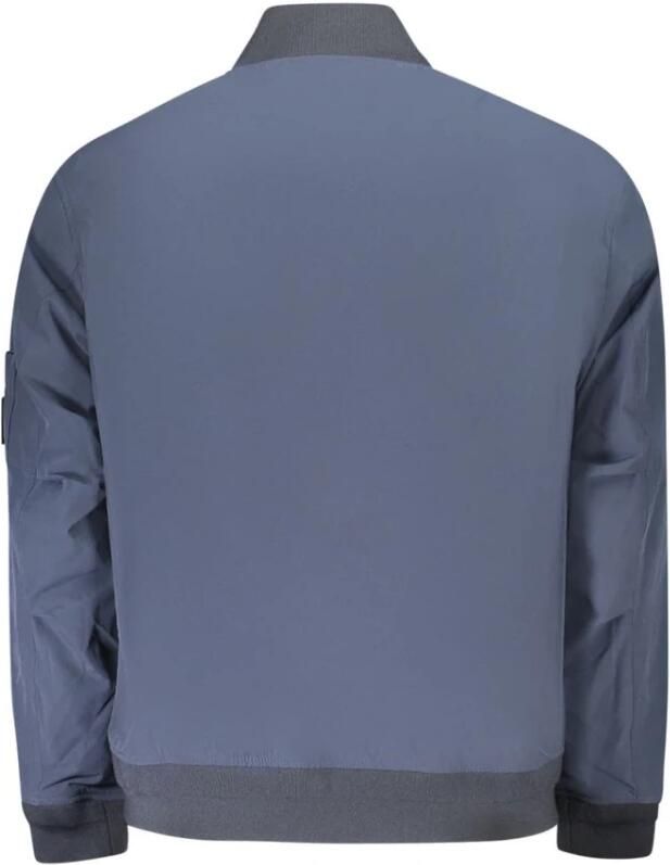 Hugo Boss Blauwe Jack met Ritssluiting en Lange Mouwen Blue Heren