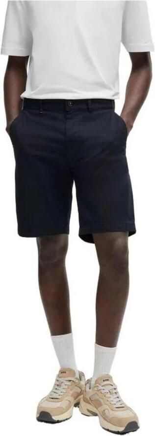 Hugo Boss Blauwe Katoenen Bermuda Shorts voor Mannen Blue Heren - Foto 6