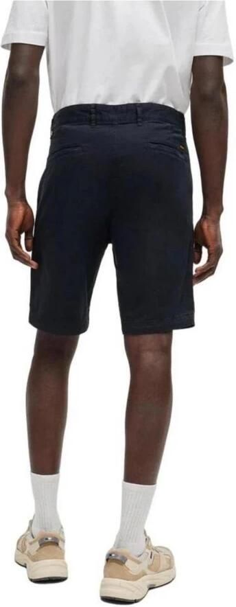 Hugo Boss Blauwe Katoenen Bermuda Shorts voor Mannen Blue Heren - Foto 4