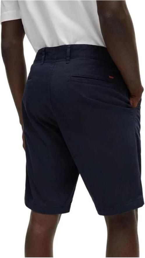 Hugo Boss Blauwe Katoenen Bermuda Shorts voor Mannen Blue Heren - Foto 2