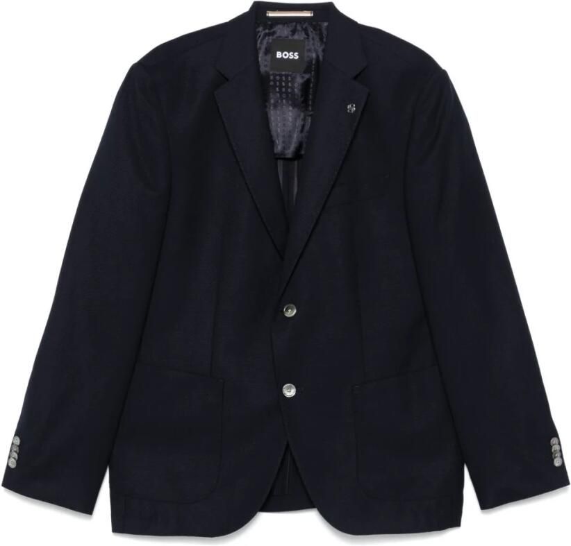 Boss Black Colbert H-Janson Stijlvol Zwart Overhemd Blue Heren - Foto 6