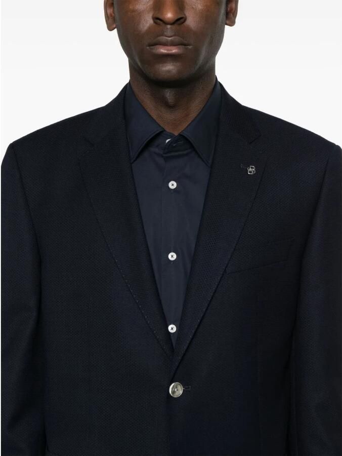 Boss Black Colbert H-Janson Stijlvol Zwart Overhemd Blue Heren